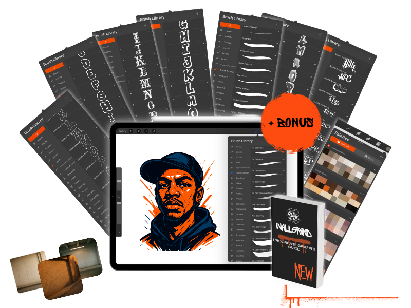 What's inside - The Full Procreate Graffiti Setup
